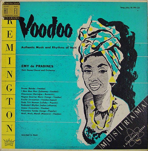 Emy de Pradines, Haiti Danse Chorus And Orchestra – Voodoo — Authentic Music And Rhythms Of Haiti (LP) C60 - Bob's Vinyl