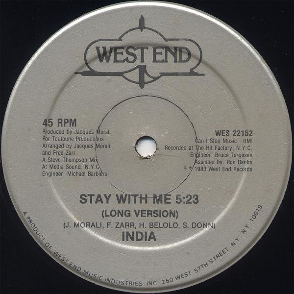 India – Stay With Me (12" Single) T50