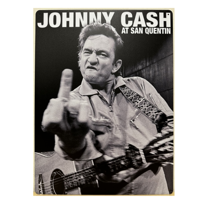 Metalen Wandbord - Johnny Cash