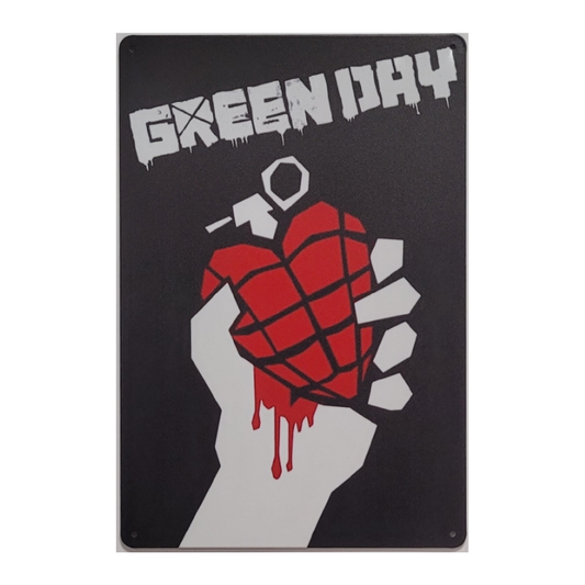 Metalen Wandbord - Green Day