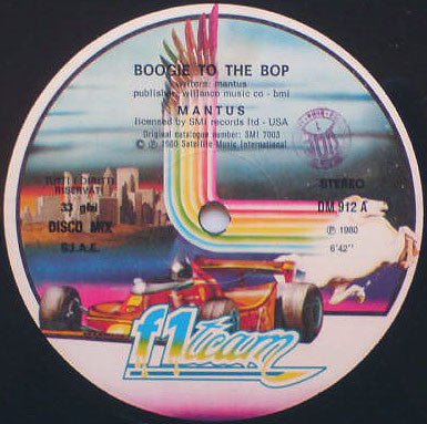Mantus – Boogie To The Bop / All Night, That's Right (12") (T20) - Bob's Vinyl