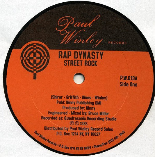 Rap Dynasty – Street Rock (12" Single) T10 - Bob's Vinyl