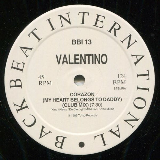 Valentino - Corazon (My Heart Belongs To Daddy) (12" Single) T50 - Bob's Vinyl